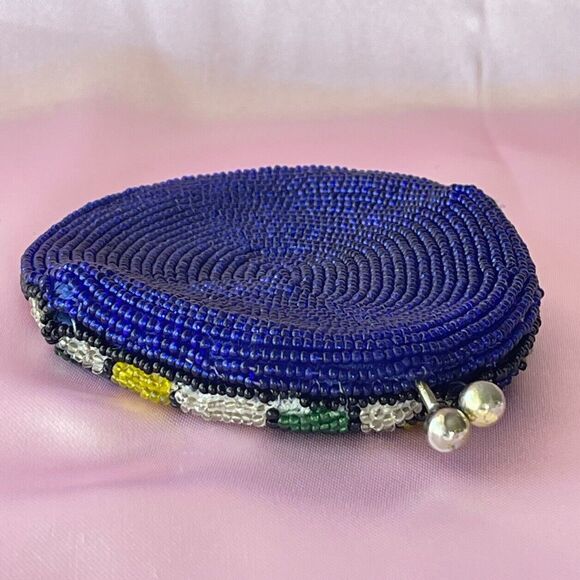 1940s Coin Purse Handmade Pouch Colorful Coin Purse Geometric Pattern Wallet - Picture 11 of 14